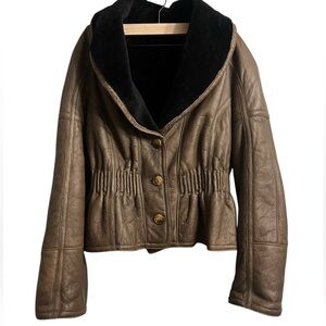 Woman’s vintage Rossi & Caruso Argentina cinched waist super soft Lamb Jacket L